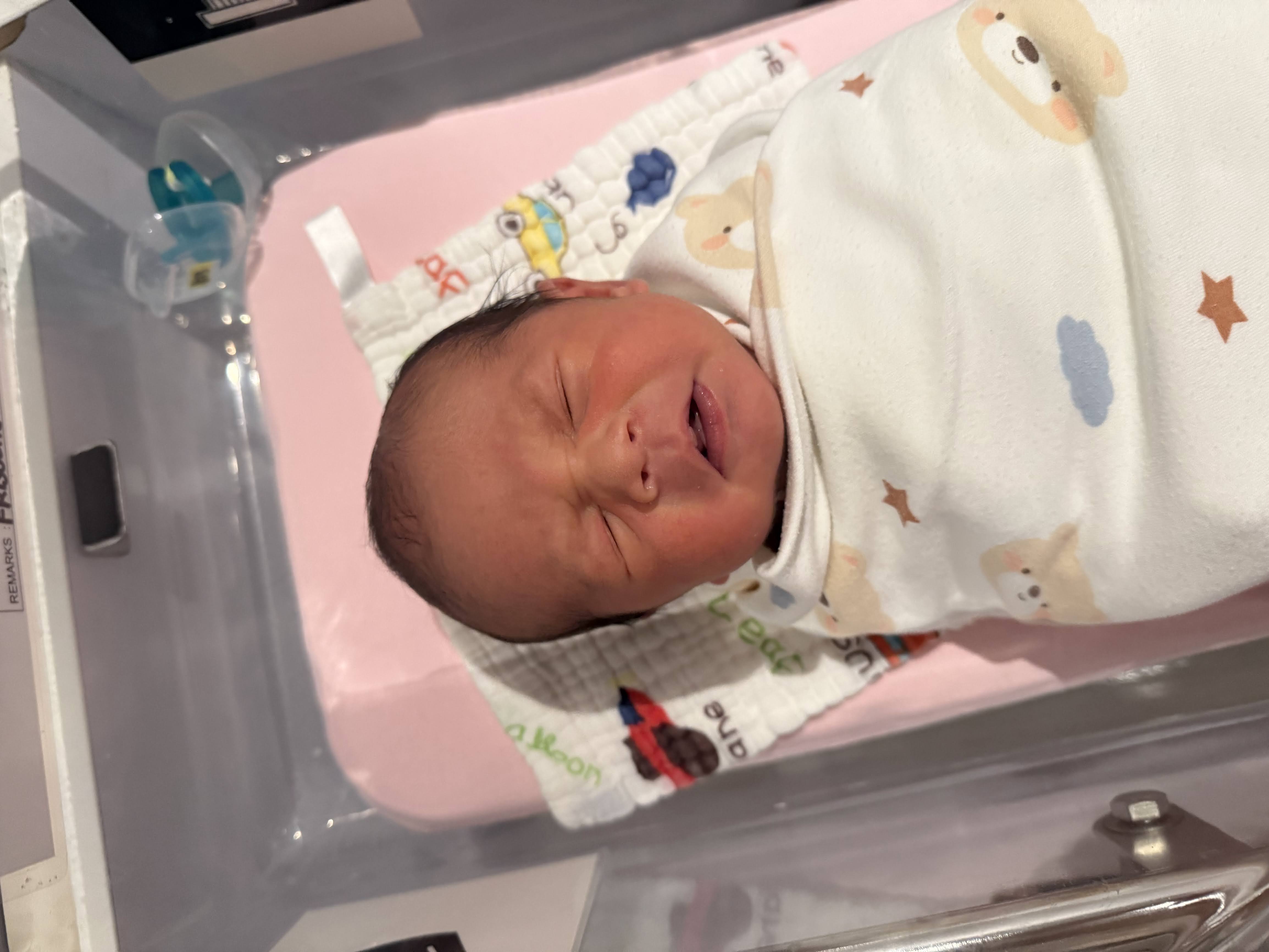 I cry when I need milk milk and hug hug.